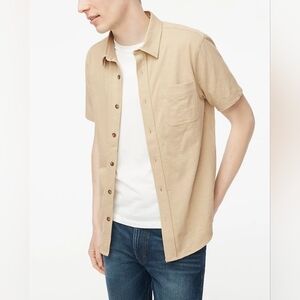 J. Crew Men's Short-sleeve knit button-down shirt
